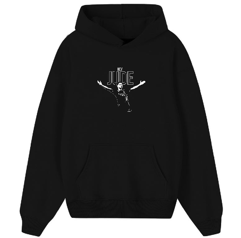 HEY JUDE BLACK HOOD (OVERSIZED)
